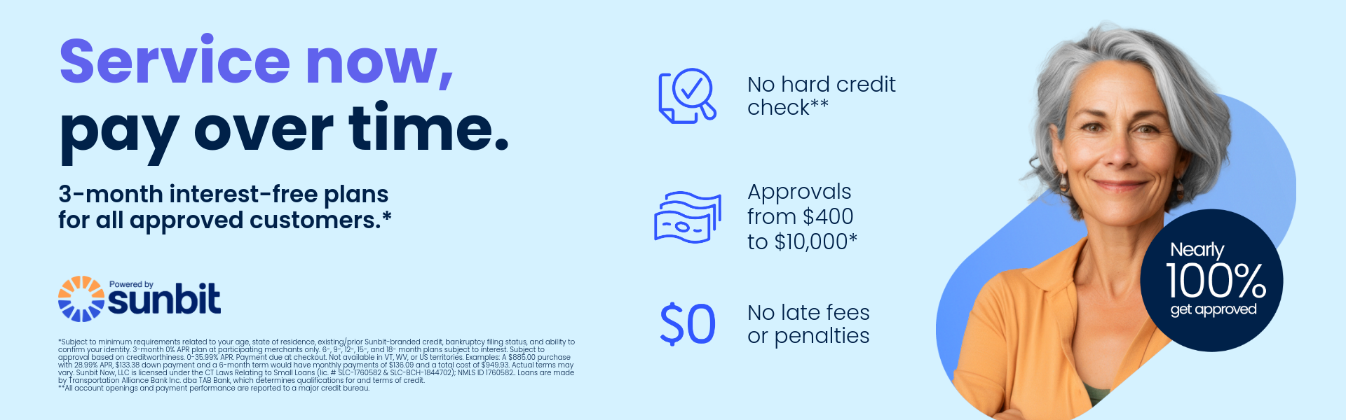 Service & Parts Finance Plans