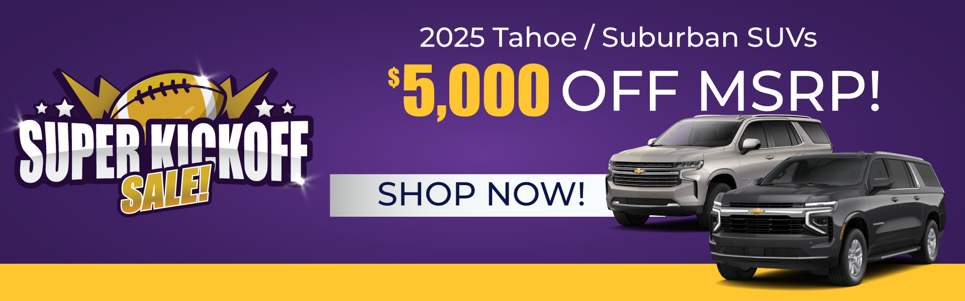 View 2025 Tahoe / Suburban SUV Inventory
