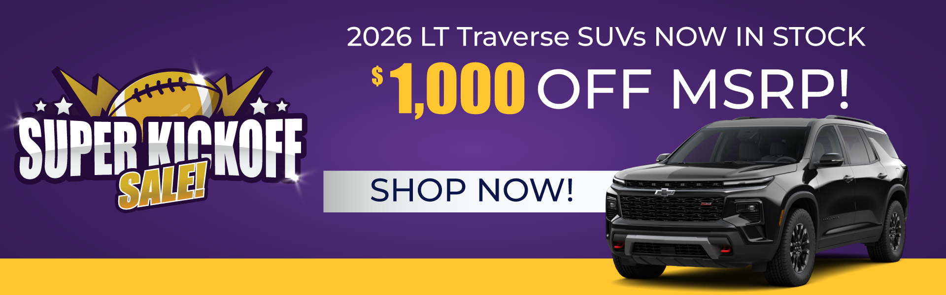 View 2026 Traverse SUV Inventory