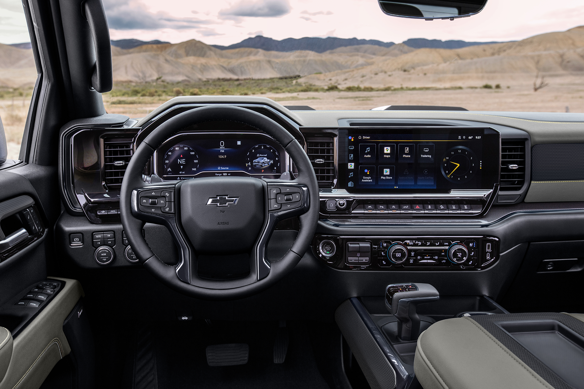 2026 Chevrolet Silverado interior dashboard and infotainment system