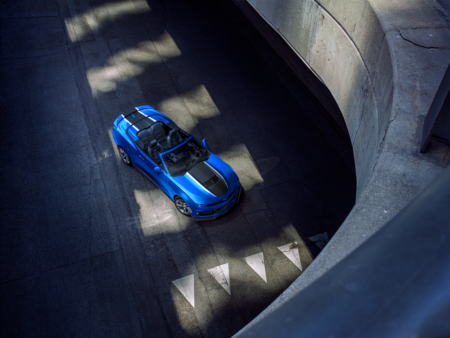 2024 Chevrolet Camero blue sports car