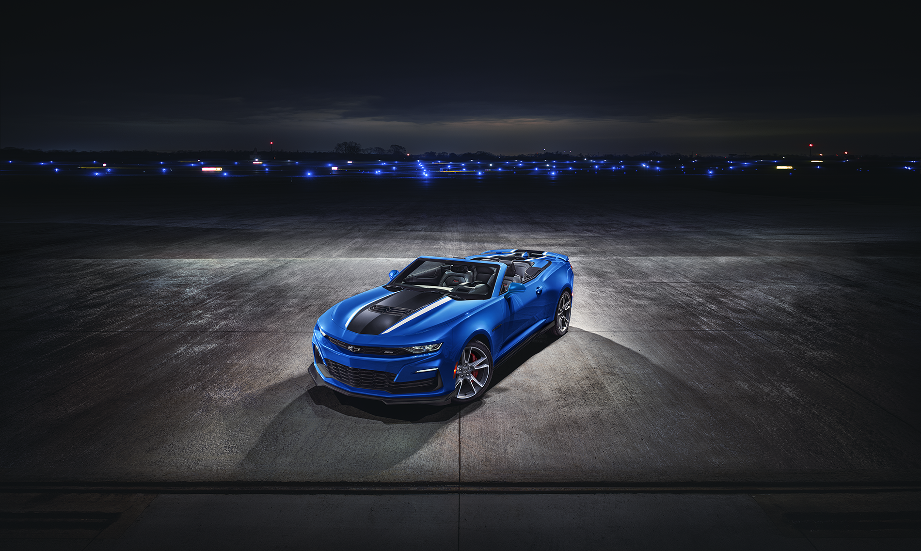2024 Chevrolet Camaro blue sports car
