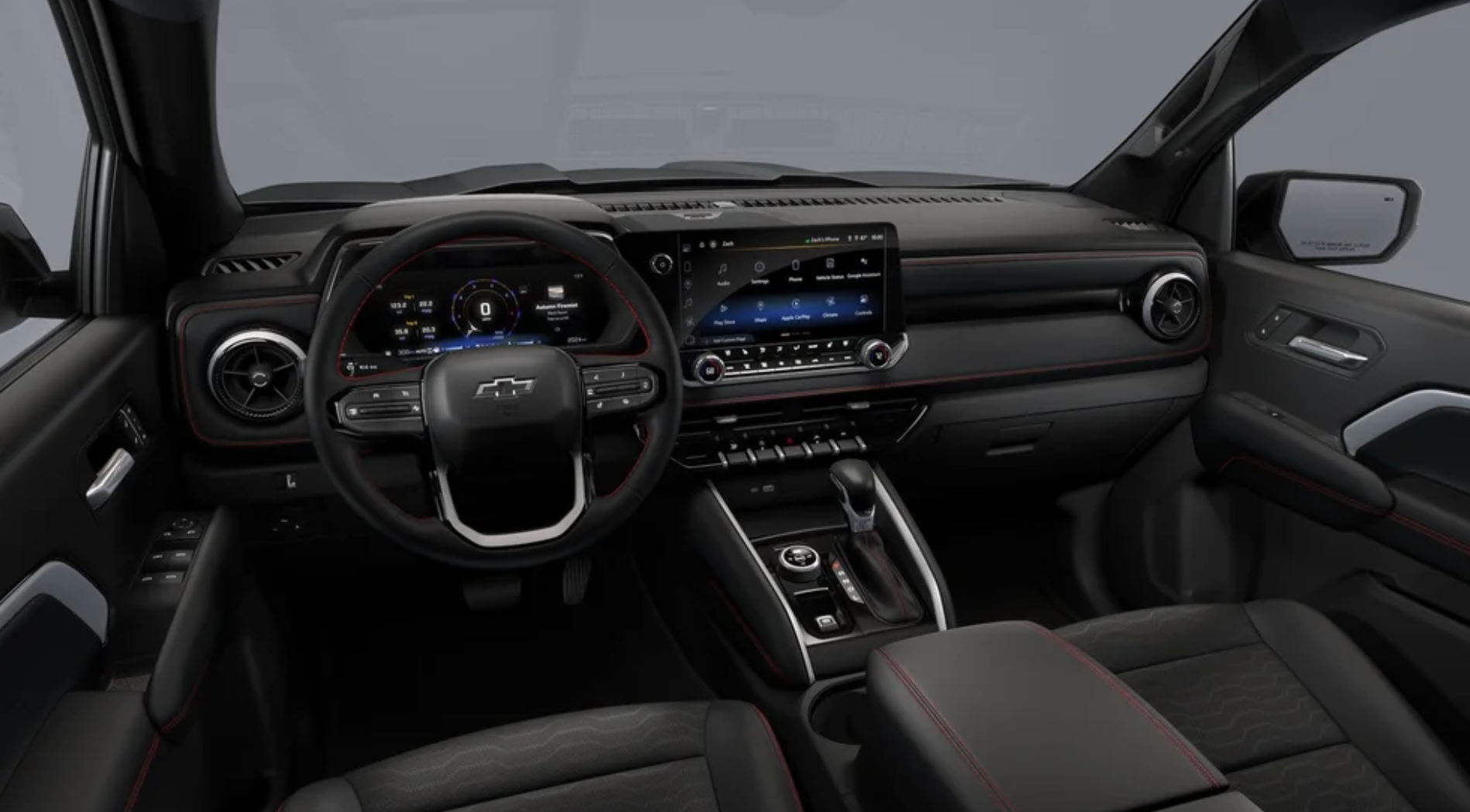 2026 Chevrolet Colorado interior seating and center console